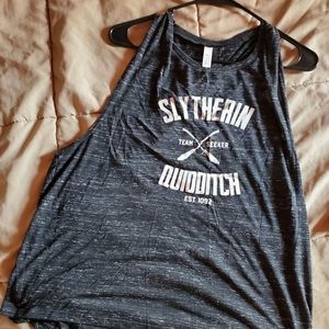 Bella Canvas Slytherin Quidditch ladies plus 2XL tank Harry Potter